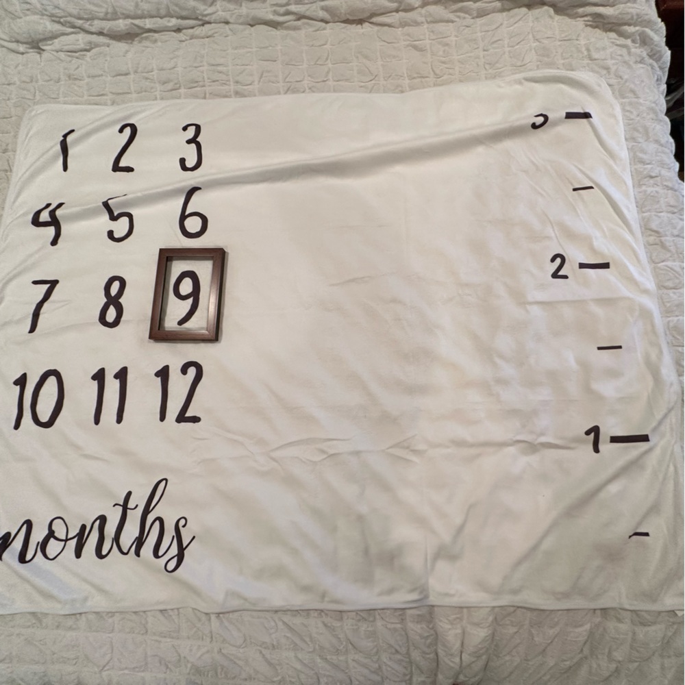 Baby monthly photo blanket